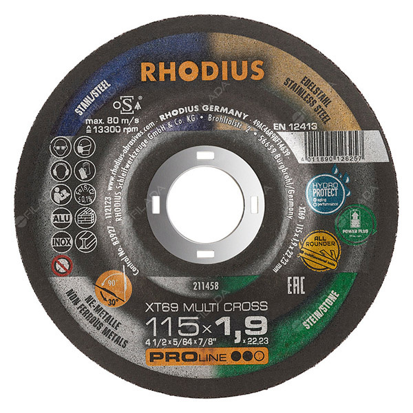 RHODIUS kotouč XT69 MULTI CROSS 115x1,9x22 211458