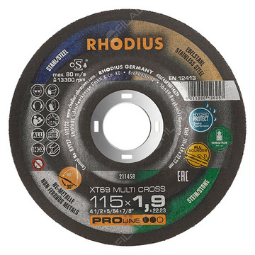 RHODIUS kotouč XT69 MULTI CROSS 115x1,9x22 211458