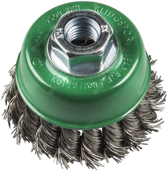 KLINGSPOR hrncový kartáč BT600Z NEREZ drát 0,50/ 65mm M14 -  KLINGSPOR hrncový kartáč BT 600 Z 65mm, závit M14 358340