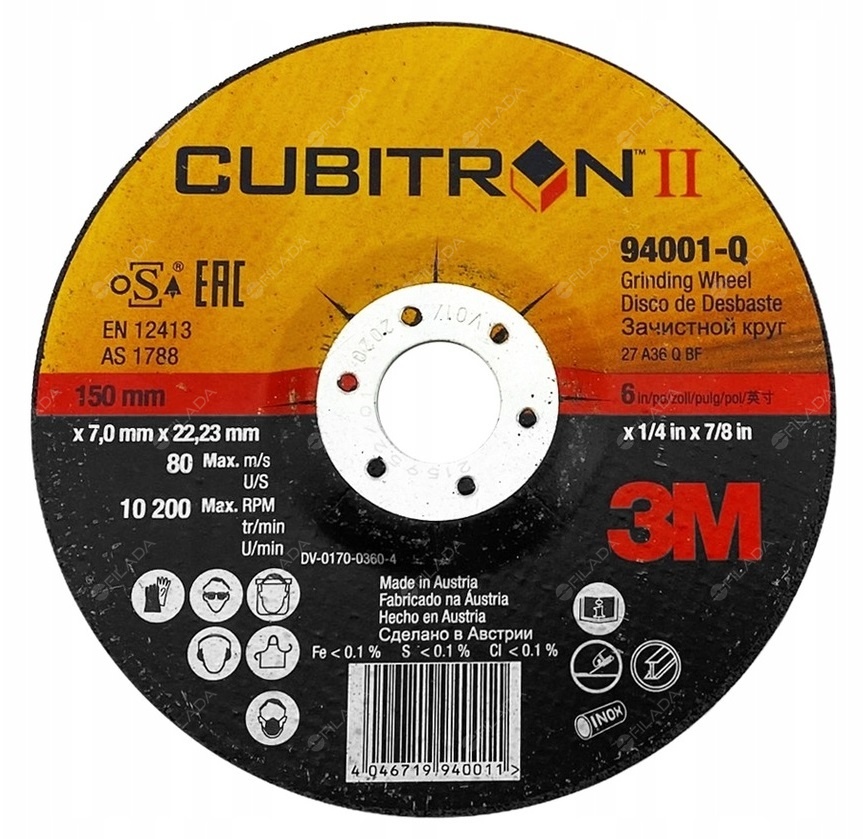 3M brusný kotouč CUBITRON ll 150x7,0x22 INOX 94001-Q 7100074524