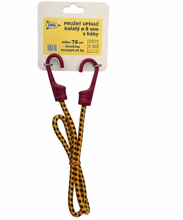 Pružný upínač kulatý 75cm x 8mm s háky - GM2075