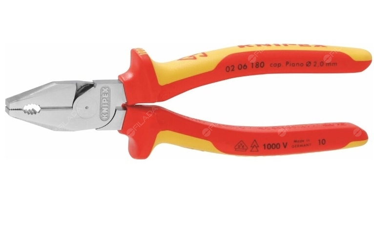 KNIPEX kleště kombinované silové VDE 2K chrom 0206