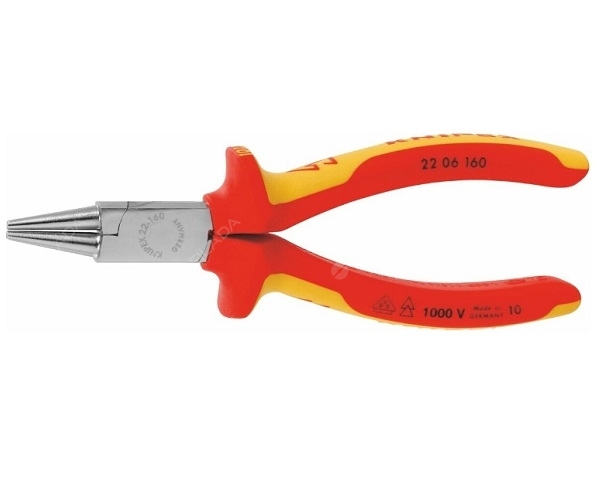 KNIPEX kulaté kleště VDE 2K chrom 160mm 2206160