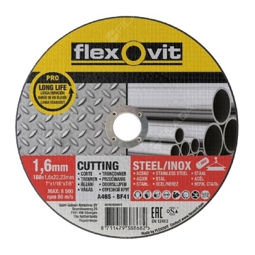 FLEXOVIT řezný kotouč PROlonglife 180x1,6x22 na nerez 66252920411