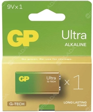 GP Ultra G-TECH alkalická baterie 9V 6LF22 B02511 - GP Ultra G-TECH alkalická baterie 9V 6LF22 B02511 1013521100