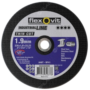 FLEXOVIT řezný kotouč Industrial Line TC 230x1,9x22 INOX 66252829660