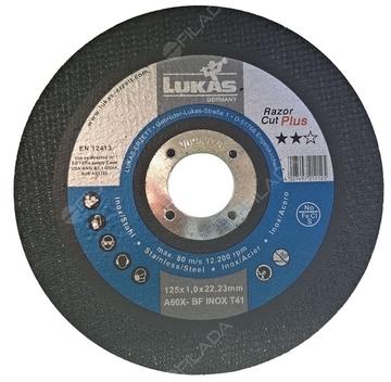 LUKAS řezný kotouč Razor Cut Plus 125x1,0x22 INOX AT125010V980203