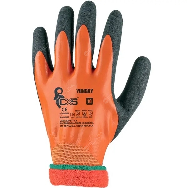 Rukavice YUNGAY zimní celomáčené-latex 3700091209