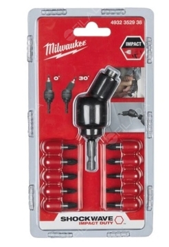 MILWAUKEE ohebný nástavec 180Nm KNUCKLE, set s bity MIL 4932352938