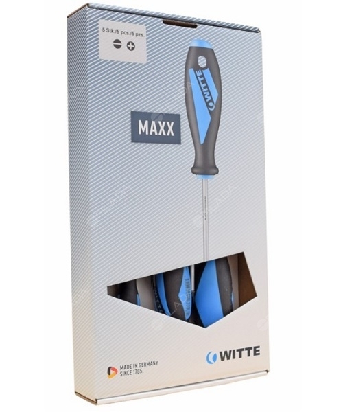 WITTE sada šroubováků MAXXline ploché+PH 5ks 653865216.04