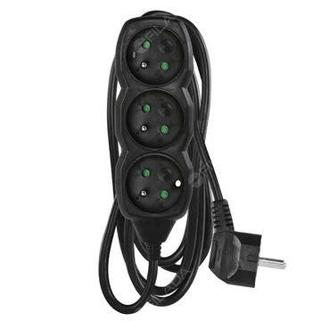 EMOS prodlužovací kabel 3 zásuvky 3m černý PC0315R 1902230301