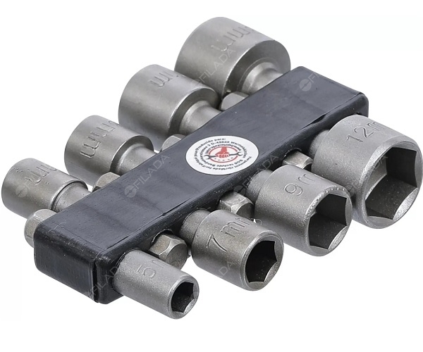 BGS 1/4'' nástrčné  hlavice 5-13mm Kraftmann, 8ks - 67308