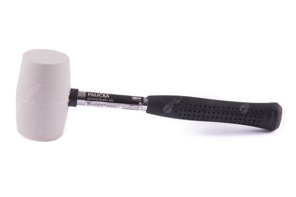 LOBSTER palice kovová násada bílá guma 55mm - 102080