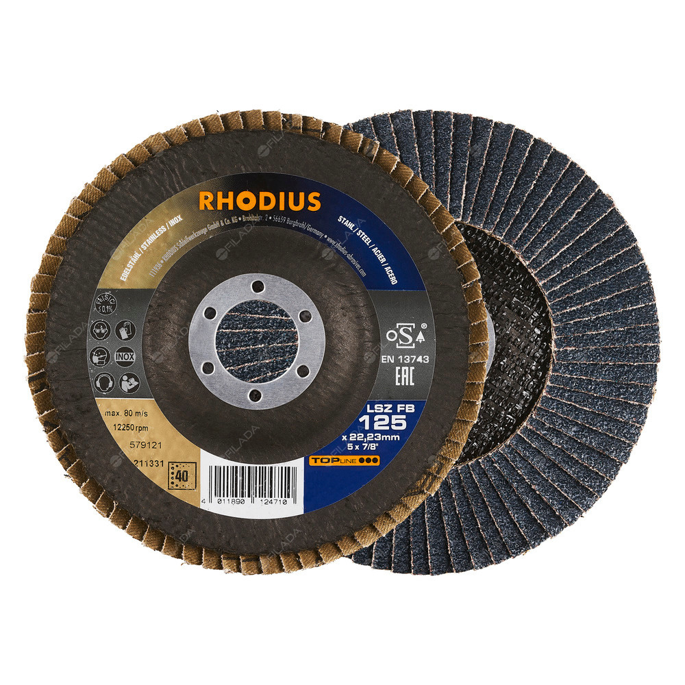 RHODIUS lamelový kotouč LSZ FB 125x22 ZK40 TOPline - RHODIUS lamelový kotouč LSZ FB 125x22 TOPline
