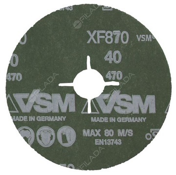 VSM fíbrový disk XF870 125x22 CERAMICS C040 -  VSM fíbrový disk XF870 125x22 CERAMICS