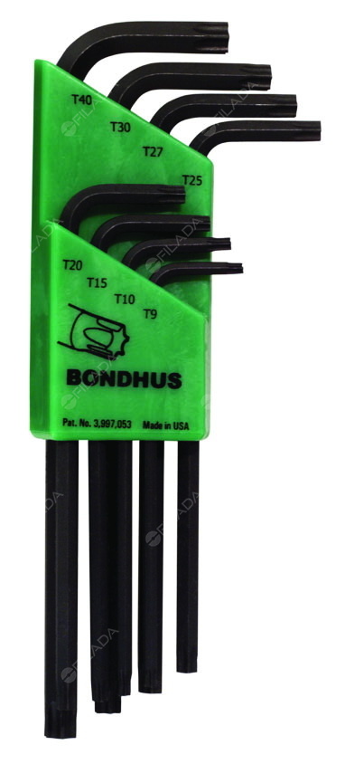 BONDHUS sada L-klíčů TORX 9-40/8ks