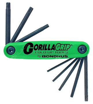 BONDHUS skládací set GorillaGrip T9-T40/8ks 12634.01