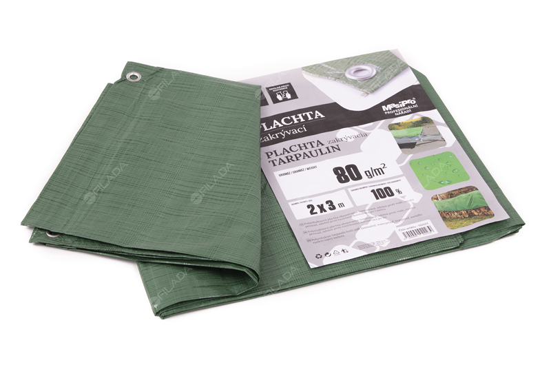 Plachta 80g/m² zelená 2x3 m