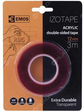 EMOS páska lepicí oboustranná akrylová 12mm/3m čirá F6060