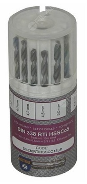Sada vrtáků HSSCO na nerez 1,5-6,5mm 13ks