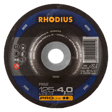  RHODIUS brusný kotouč RS2 125x4,0x22 PROline na ocel 200208