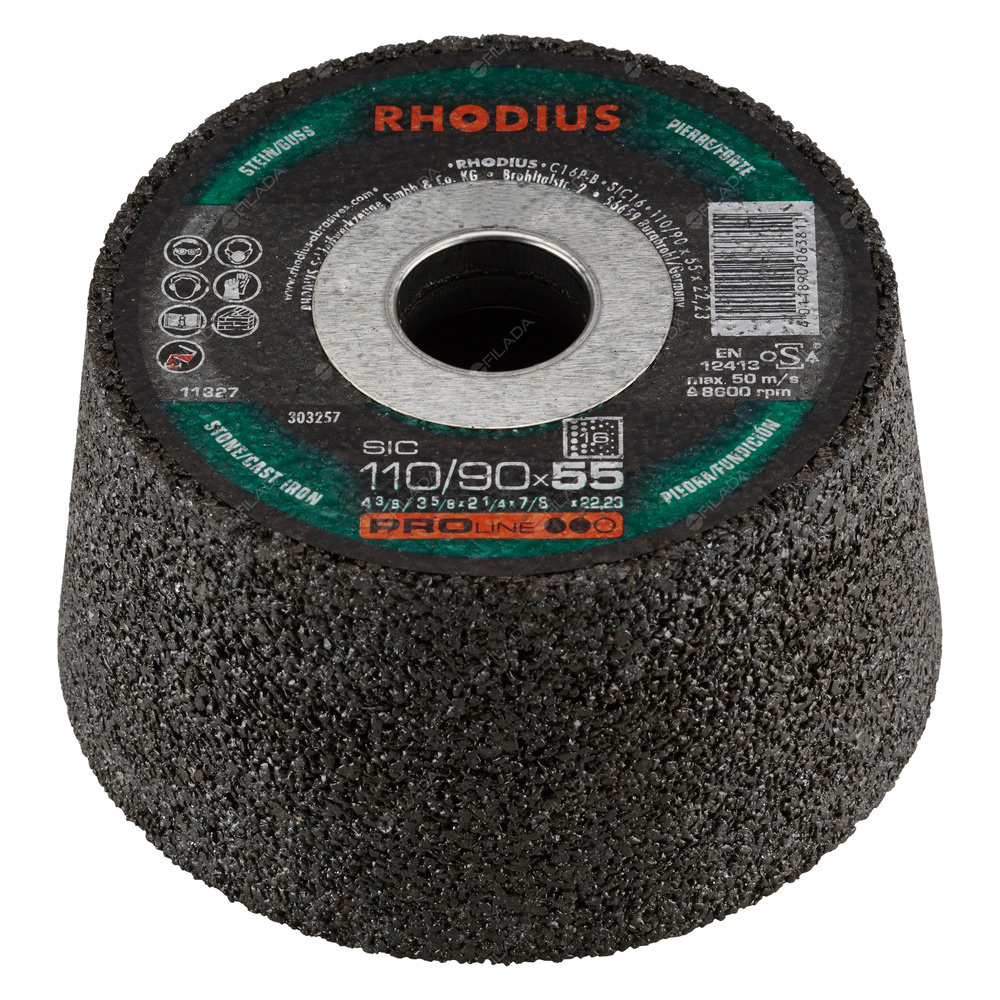 RHODIUS brusný hrnec SIC 110/90x55x22 - RHODIUS brusný hrnec SIC 110/90x55x22 303257