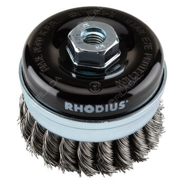 RHODIUS hrncový kartáč STBZ OCEL drát 0,50mm M14 - 353011