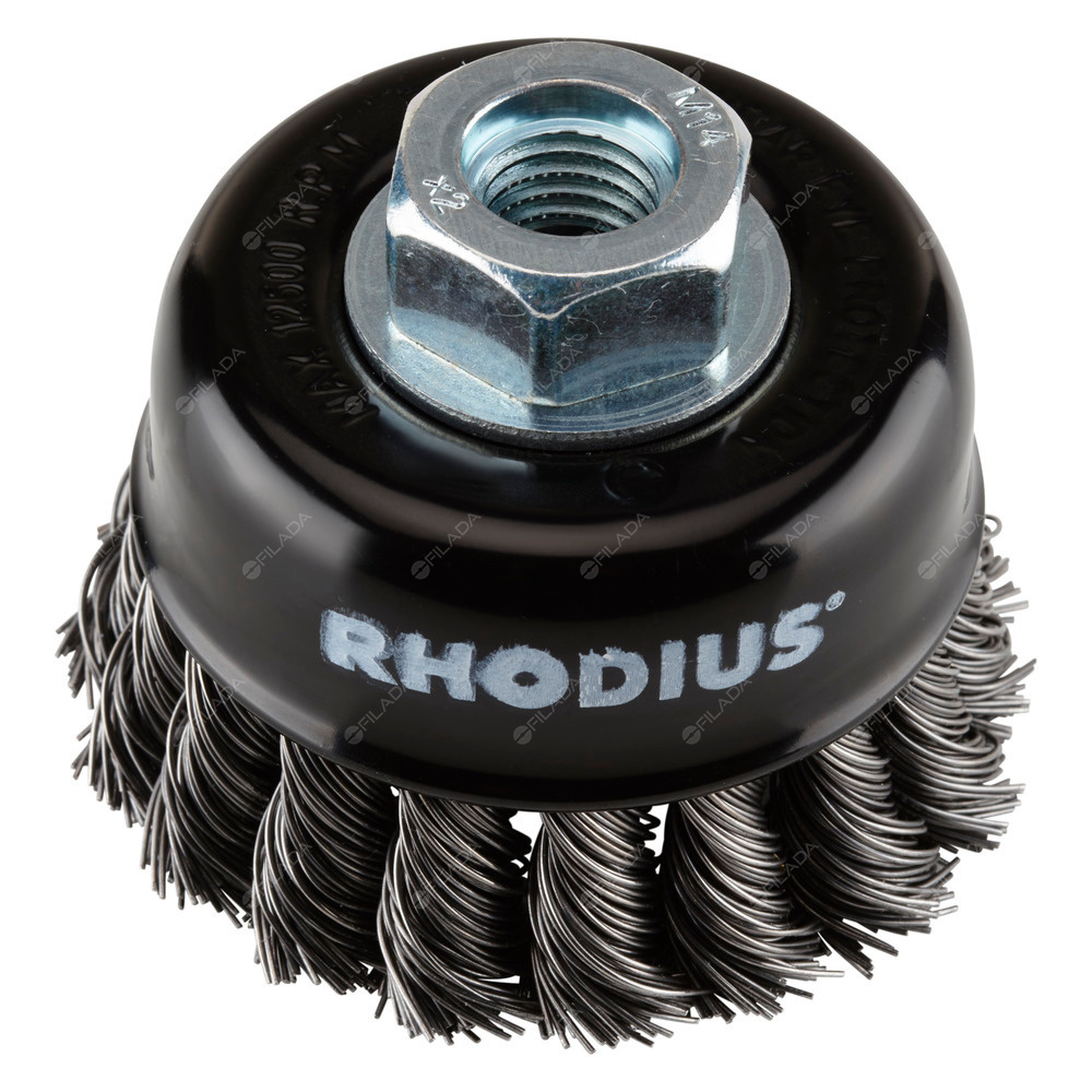 RHODIUS hrncový kartáč STBZ OCEL drát 0,50mm M14 - 353009