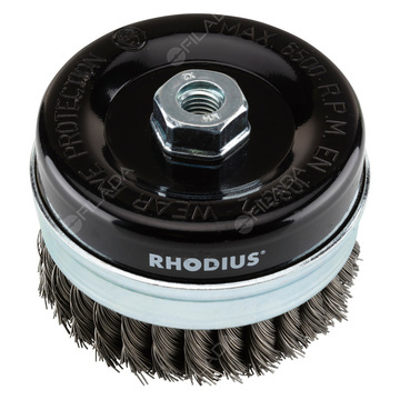 RHODIUS hrncový kartáč STBZ OCEL drát 0,50mm M14 - 353013