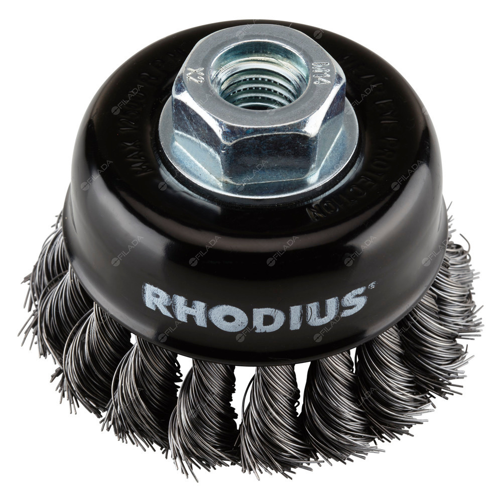 RHODIUS hrncový kartáč STBZ OCEL drát 0,35/ 65mm M14