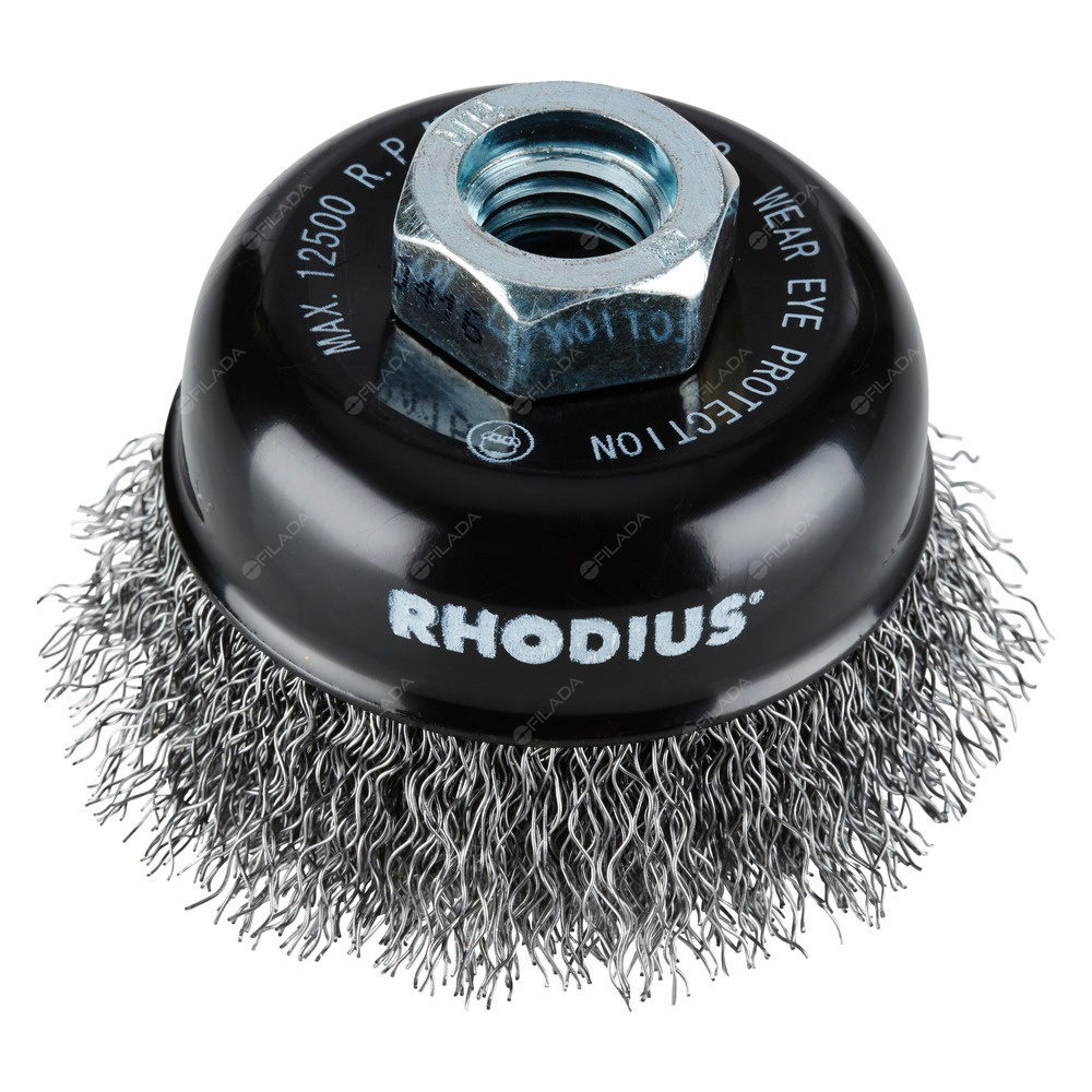 RHODIUS hrncový kartáč STBW OCEL vlnitý drát 0,30mm M14 - 353015