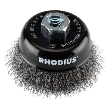 RHODIUS hrncový kartáč STBW OCEL vlnitý drát 0,30mm M14 - 353017