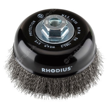 RHODIUS hrncový kartáč STBW OCEL vlnitý drát 0,30mm M14 - 353019