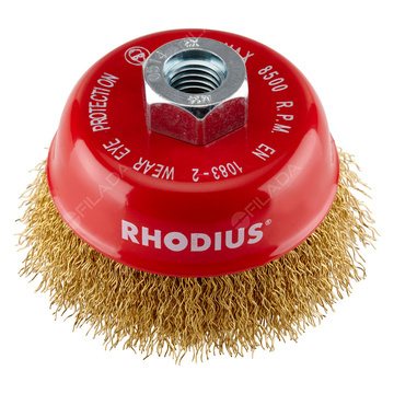 RHODIUS hrncový kartáč MTBW OCEL pomosaz. drát 0,30mm M14 - 353244
