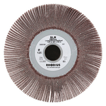 RHODIUS brusný vějíř SLR Ø 125 plátno, šířka 20mm, závit M14 - 305191