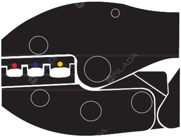 KNIPEX kleště krimpovací 2K pro izolované konektory - KNIPEX kleště krimpovací 2K pro izolované konektory  729722 6is