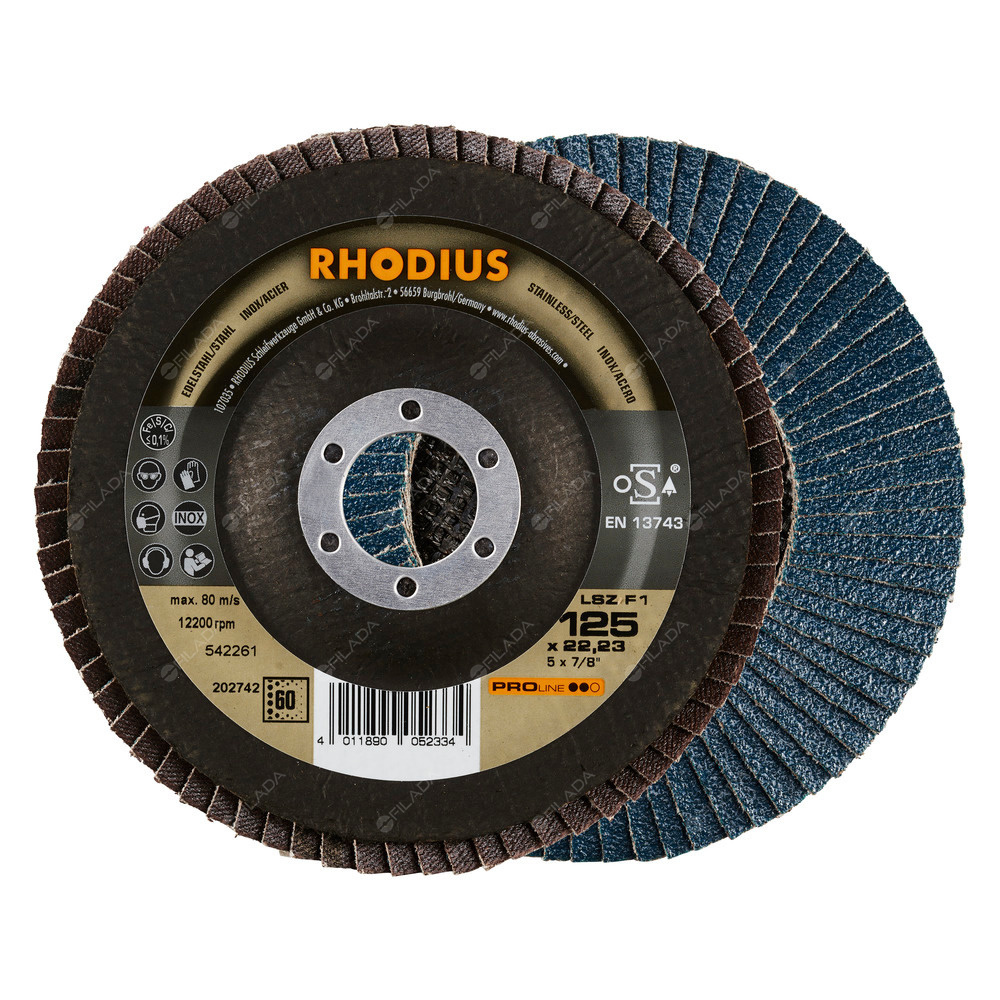 RHODIUS lamelový kotouč LSZ F1 125x22 PROline - RHODIUS lamelový kotouč LSZ F1 125x22 PROline ZK60 202742