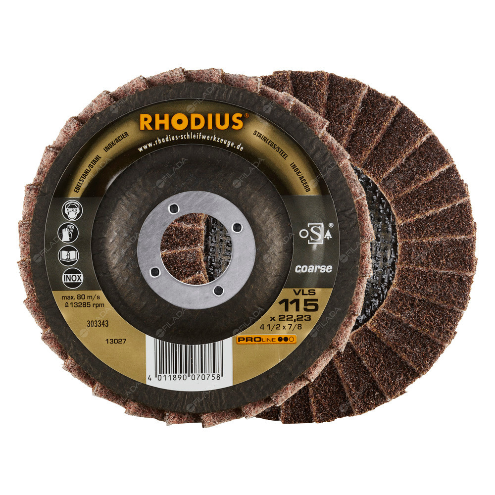RHODIUS brusný kotouč VLS 115x22 PROline na ocel, nerez a hliník - RHODIUS brusný kotouč VLS 115x22 PROline na ocel, nerez a hliník 303343