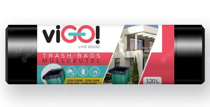 viGO! pytle odpadkové LDPE černé 10ks - Q003X